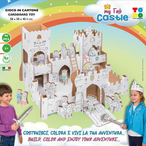 giocattoli da costruire - castello per bambini in cartone