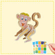 Load image into Gallery viewer, animali di carta da costruire scimmia