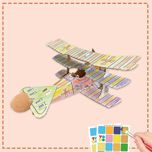 costruire aeroplano di cartone per bambini