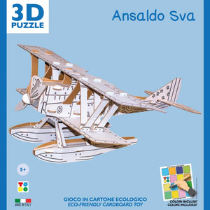 aereo di cartone per bambini ansaldo sva