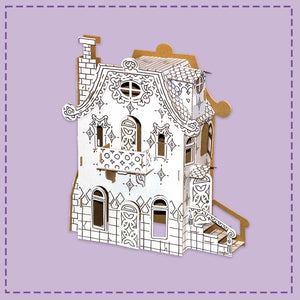 casetta di cartone da costruire