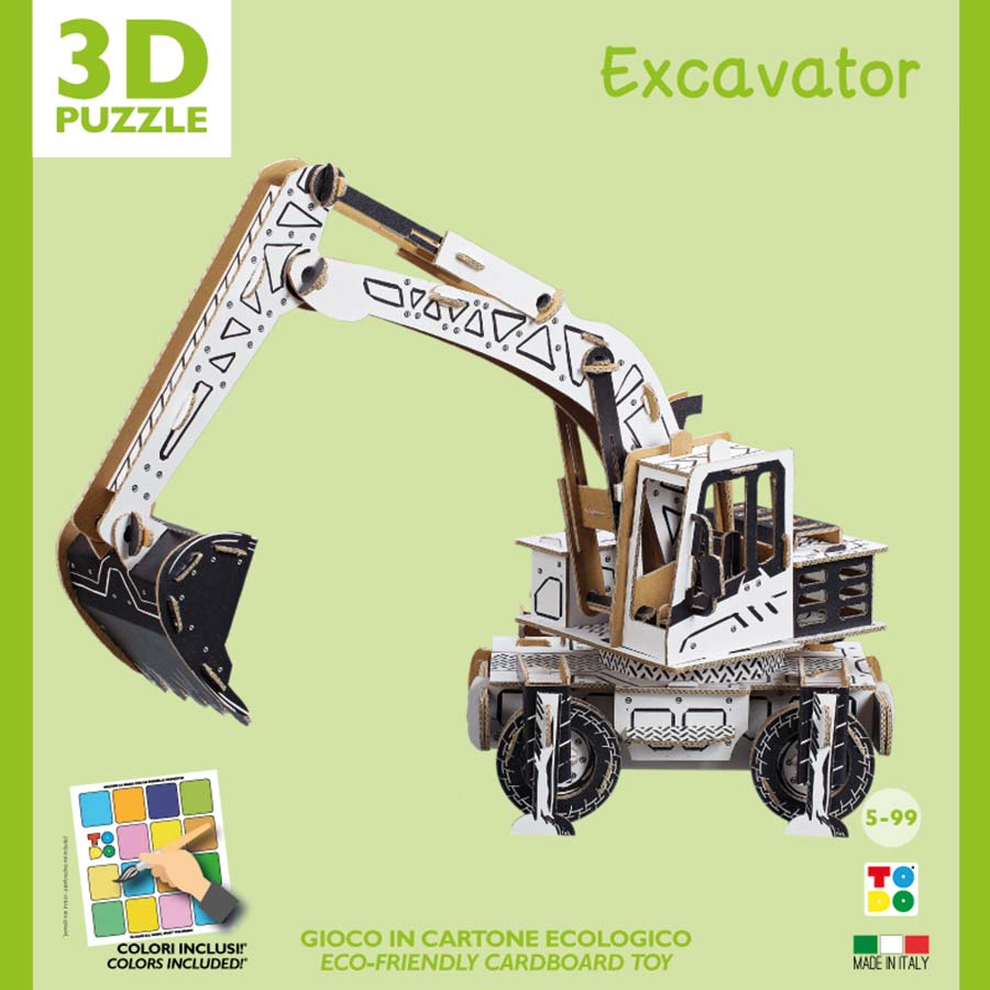 Excavator Gioco escavatore per bambini – TODO Cardboard World