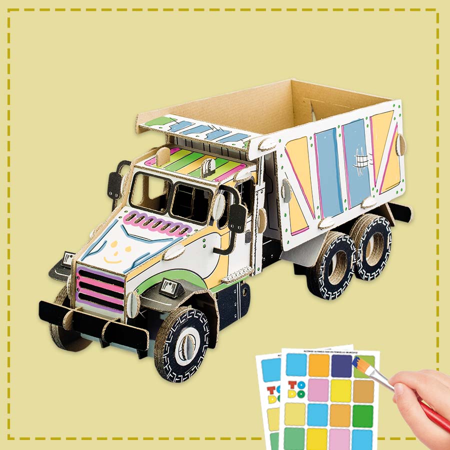 camion in cartone da costruire