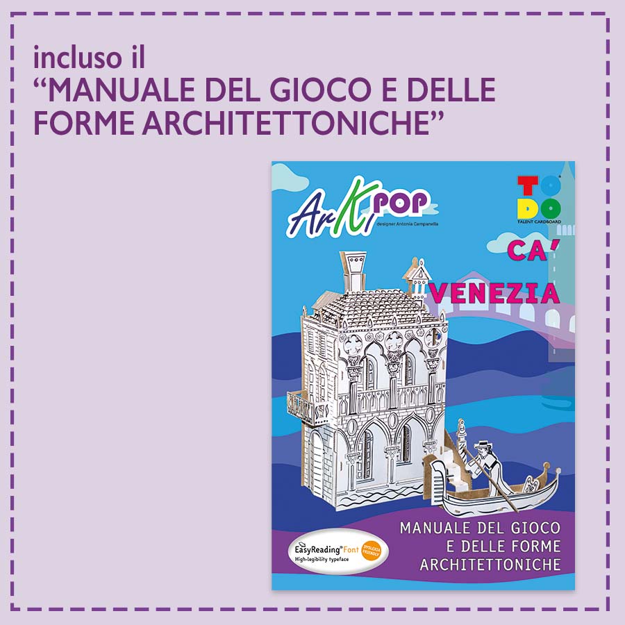 gioco con il manuale e forme architettoniche di venezia