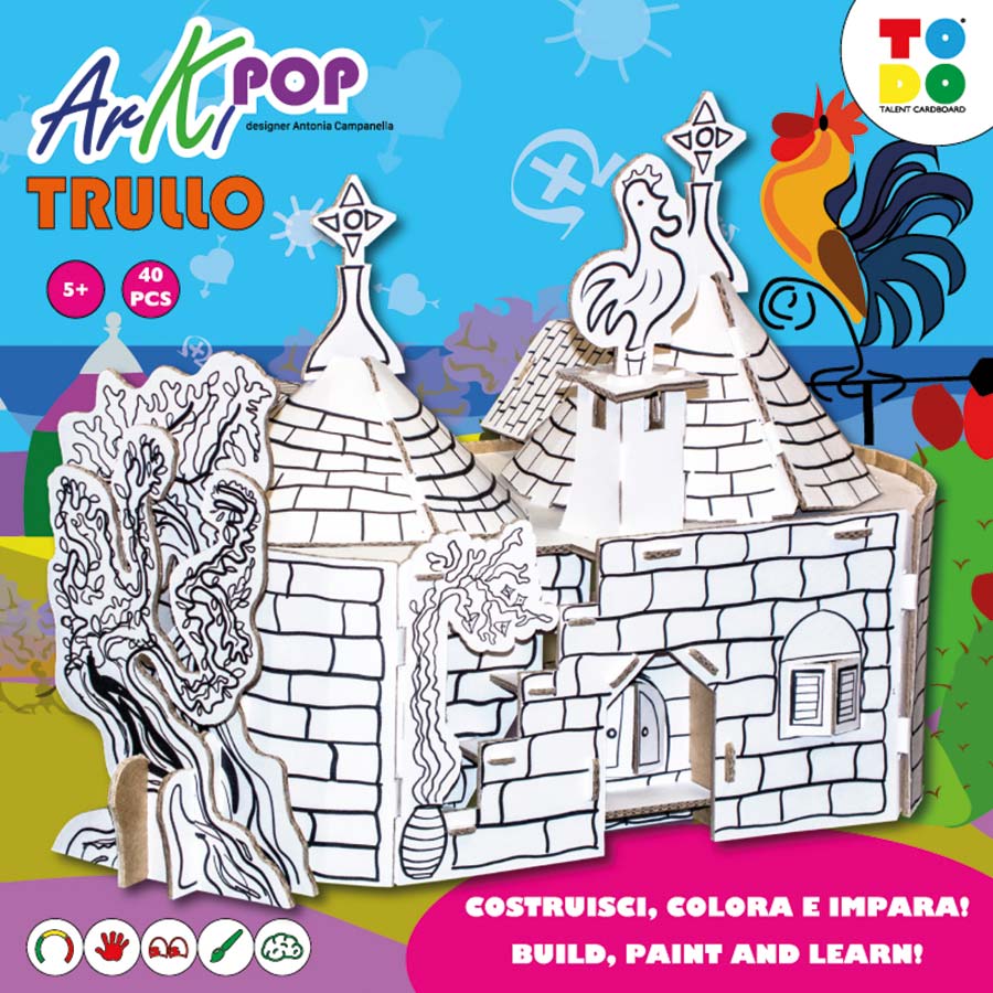 gioco trullo puglia in cartone da costruire