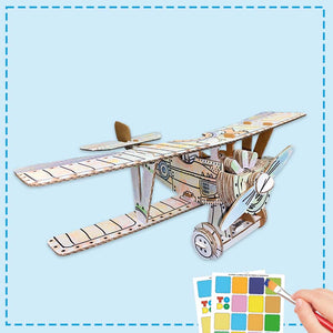 aereo di carta da colorare per bambini