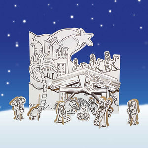 presepe per bambini da colorare